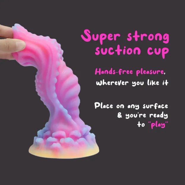 7.8'' Fantasy Dragon Dildo With Multi-texture Design & Glow-in-the-dark Effect - image 4