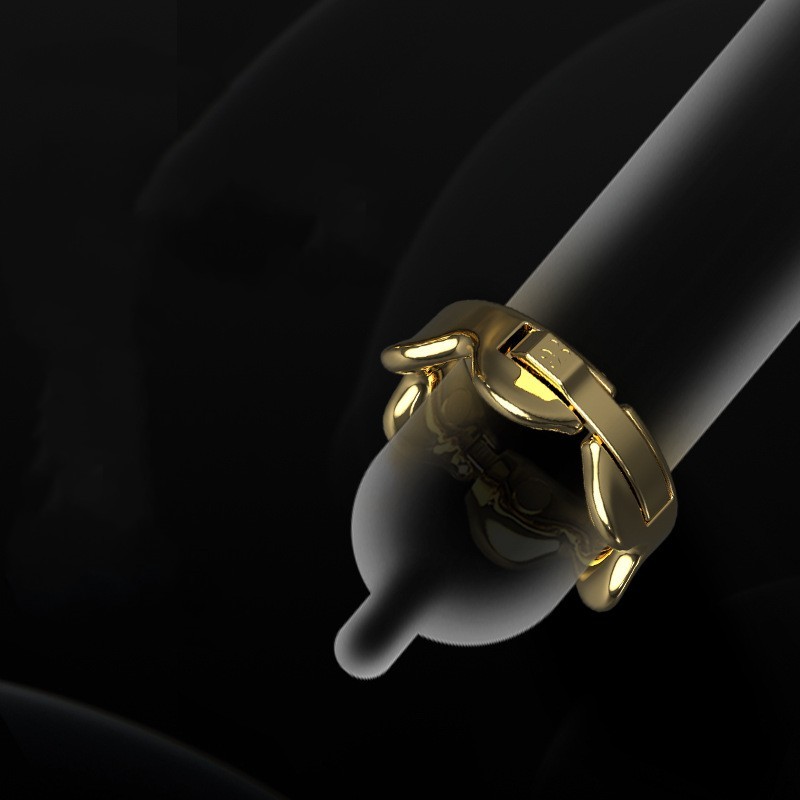 24k Adjustable Glan Ring Penis Ring -WeLovePlugs