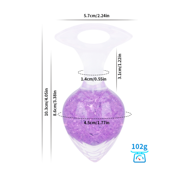 Crystalix Silicone Anal Plug-WeLovePlugs