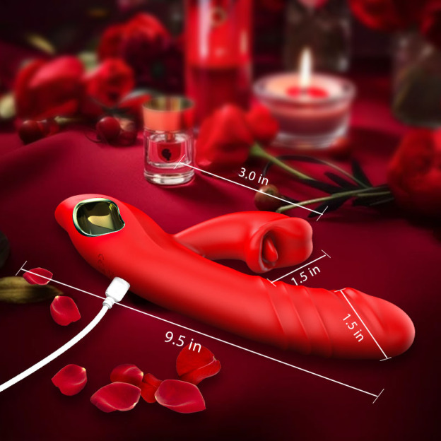 LickWave - 4 In 1 Thrusting & Licking Biting G-spot Vibrator - image 5