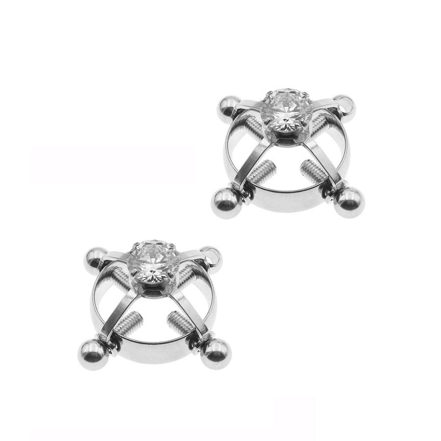 Metal Nipple Clamps With Jewerly - image 2