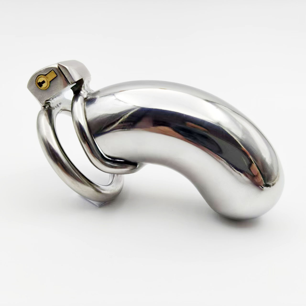Stainless Steel Long Cylindrical Chastity Cage-WeLovePlugs