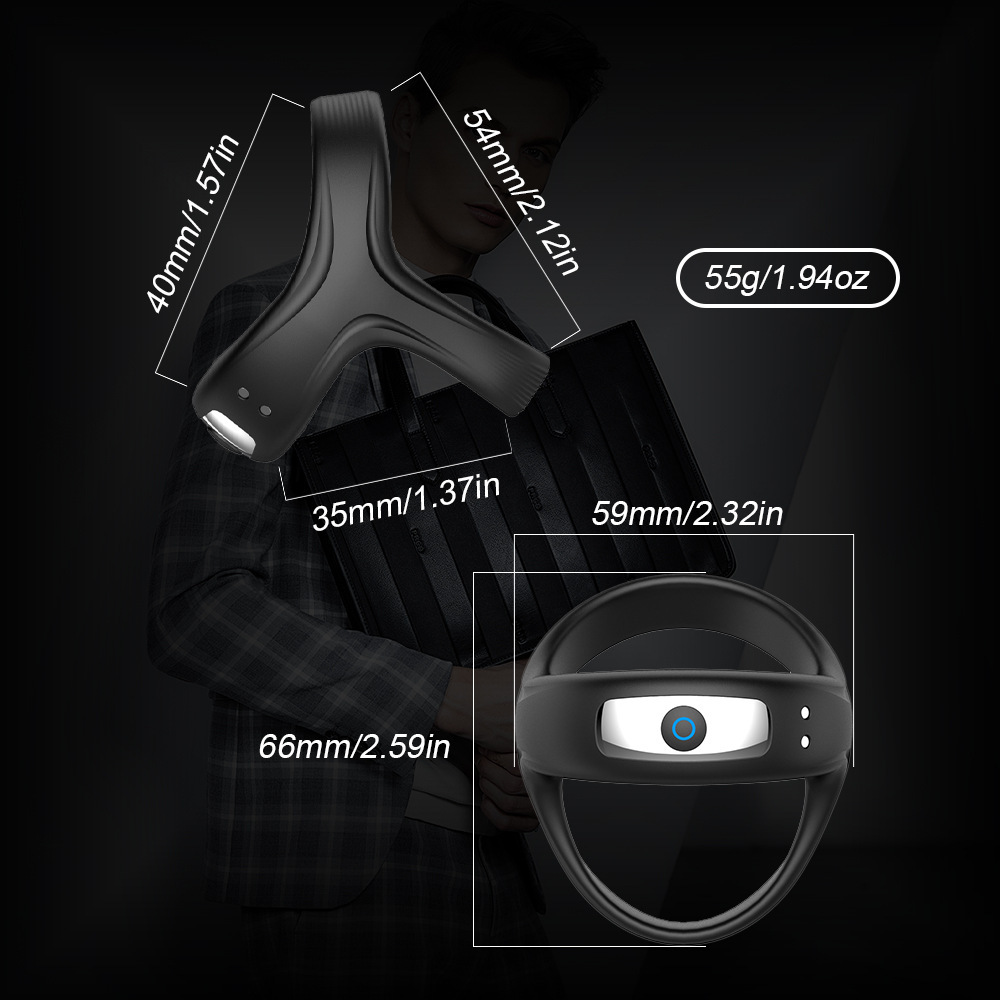 3-in-1 Ergonomic Cock Ring for Maximum Pleasure-WeLovePlugs