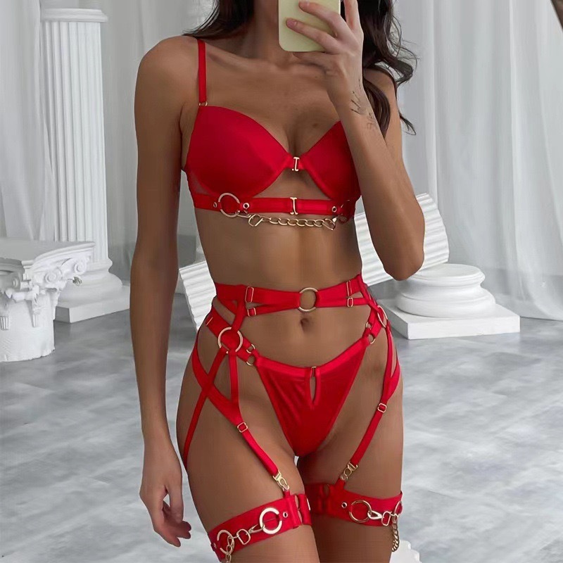 Chain Reaction Bondage Lingerie Harness Set