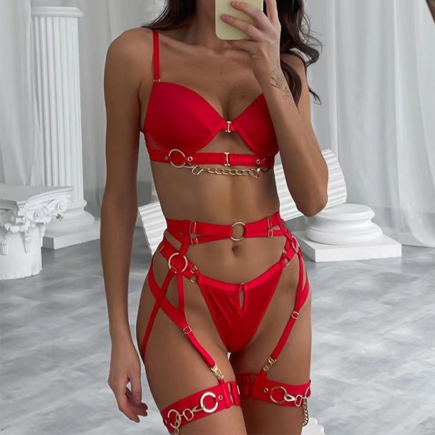 Chain Reaction Bondage Lingerie Harness Set