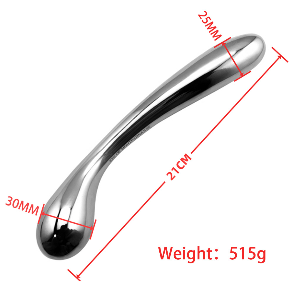 Stainless Steel Double-Ended Dildo – Unisex Anal Plug & Vaginal Pleasure Wand
