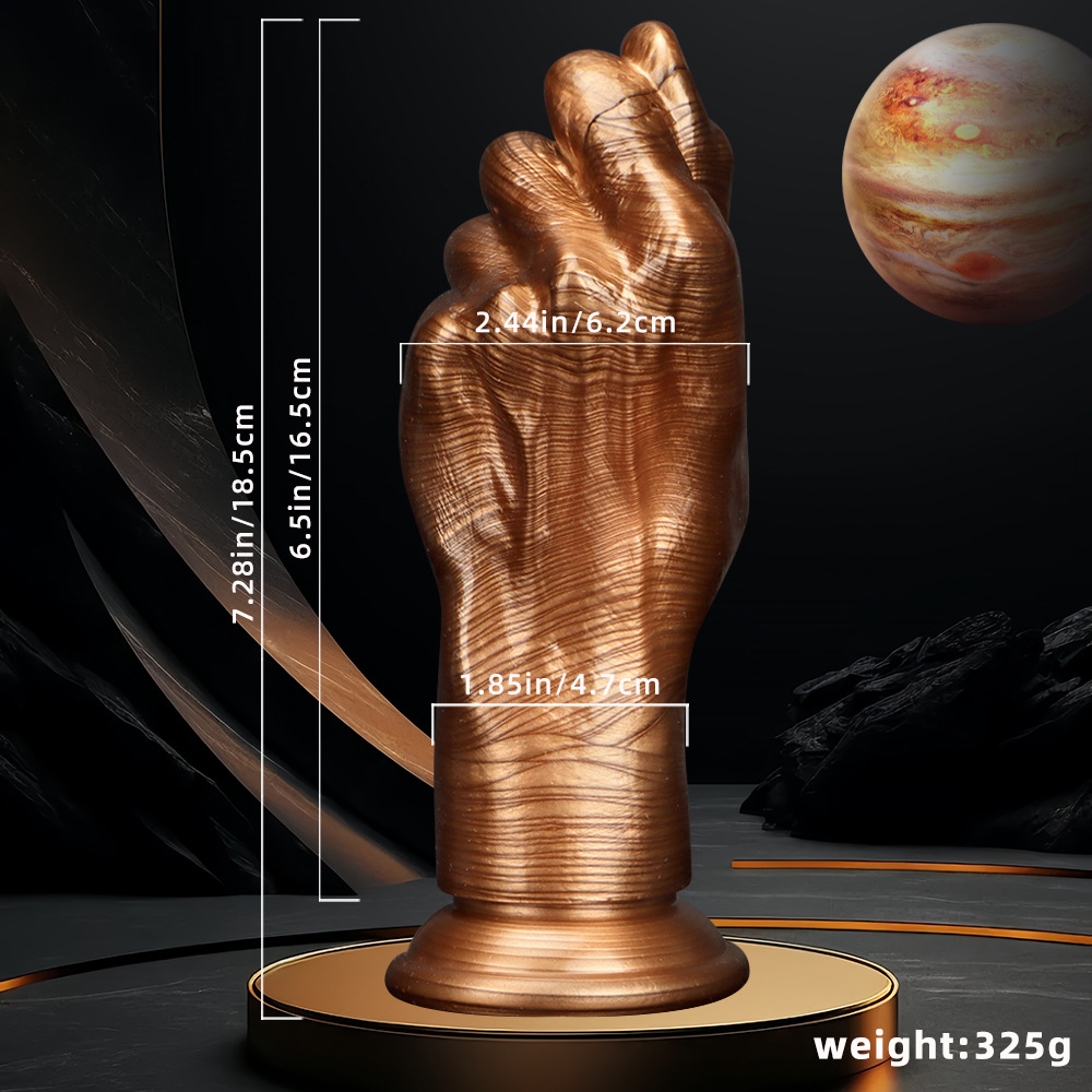 Golden Fist Big Butt Anal Plug -WeLovePlugs