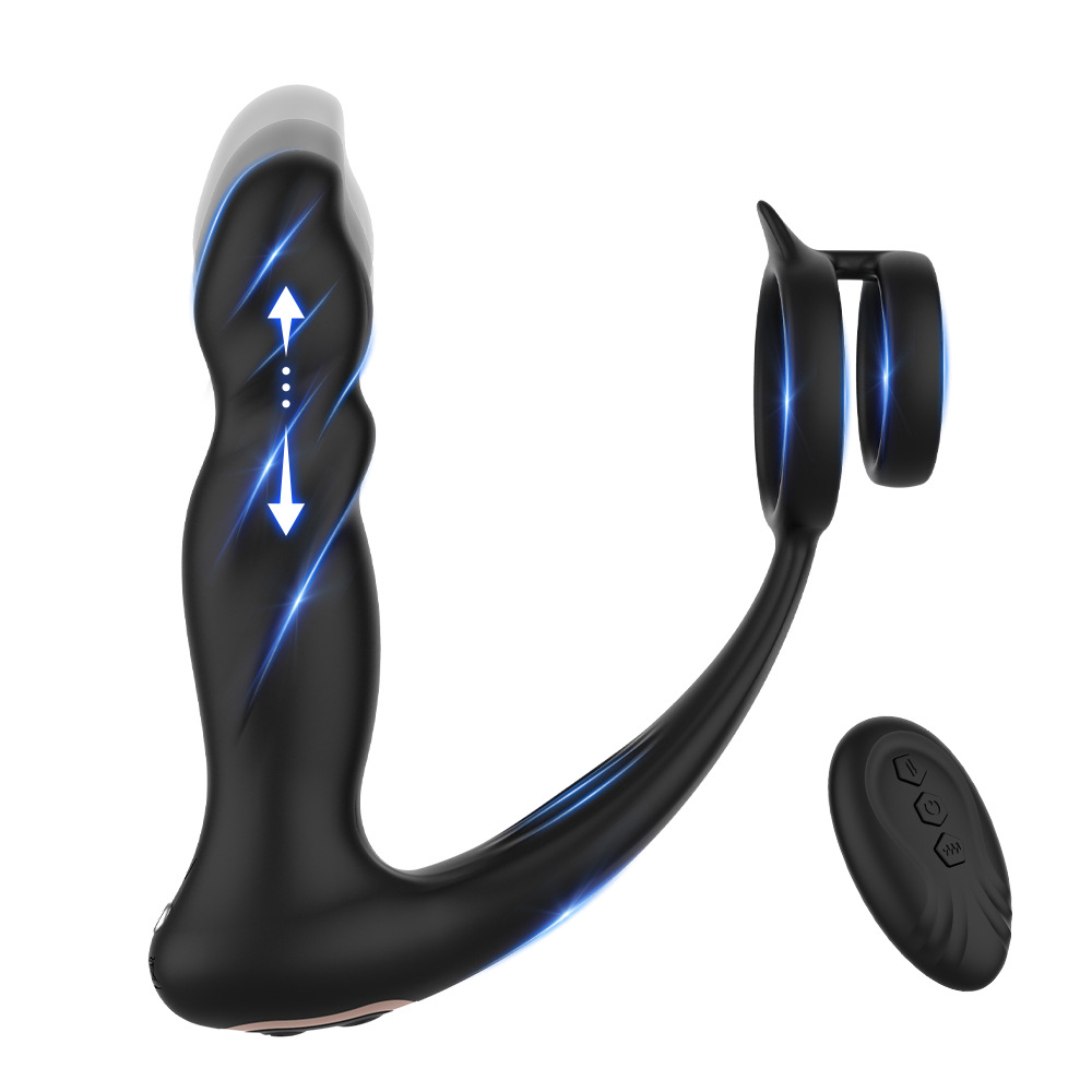 10 Vibrations Prostate Massager Butt Plug With Cock Ring