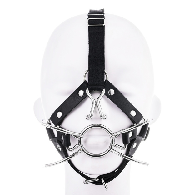 BDSM Spider Ring Gag With Head Slave Harness Nose Hook Flirting Mouth Gags-WeLovePlugs