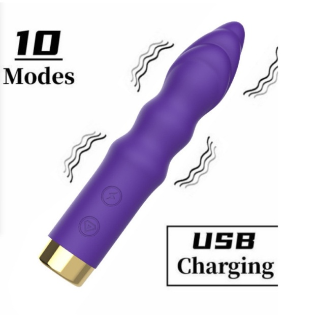 Anal Beads Vibrator – 10-Speed Silicone Massager for Prostate/G-Spot