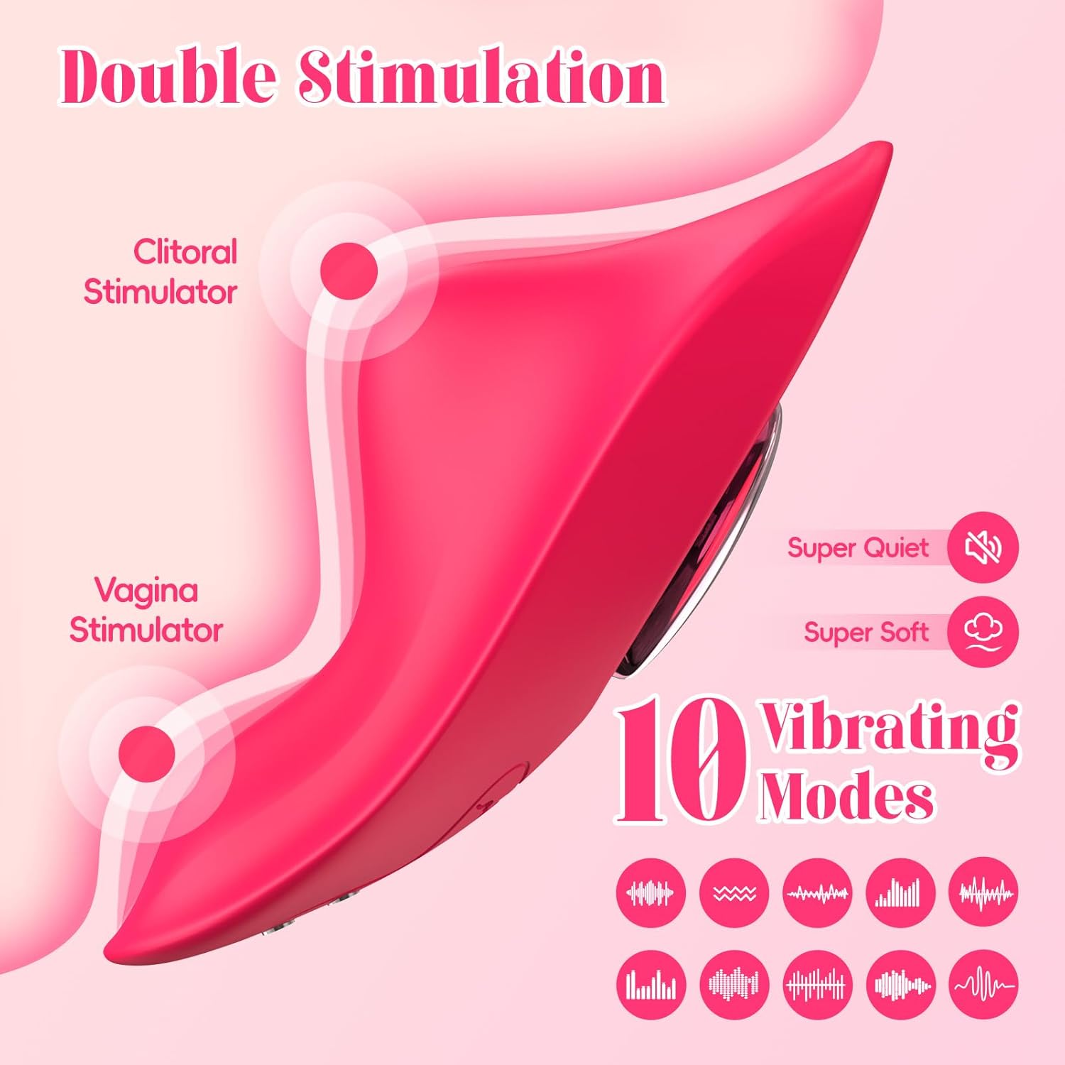 Remote Control Butterfly Vibrator App Cellphone Wearable Couple Vibrator 