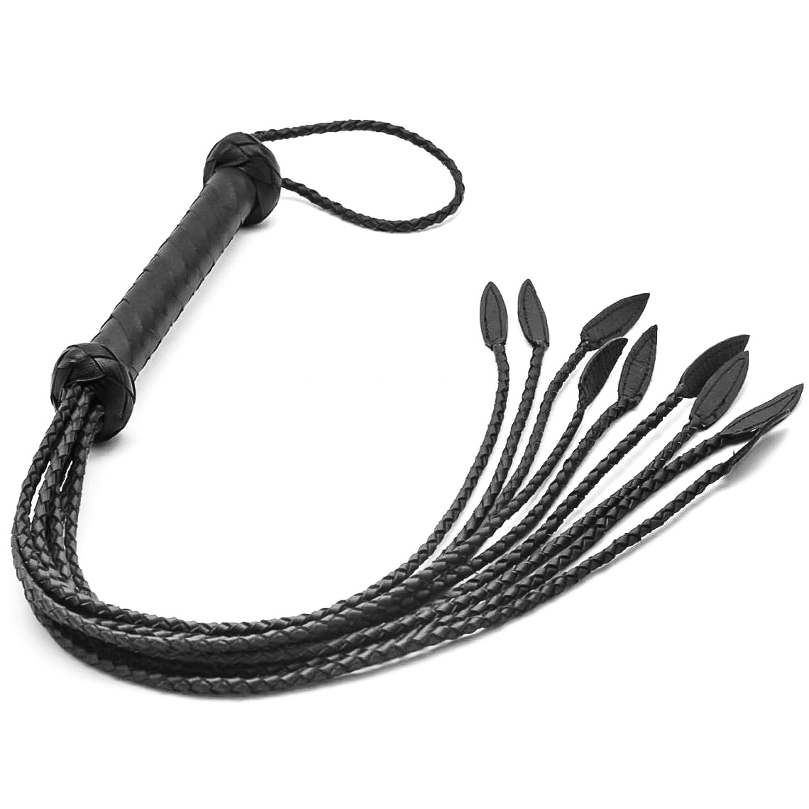 SM Real Leather Whip Nine-Tailed Flogger -WeLovePlugs