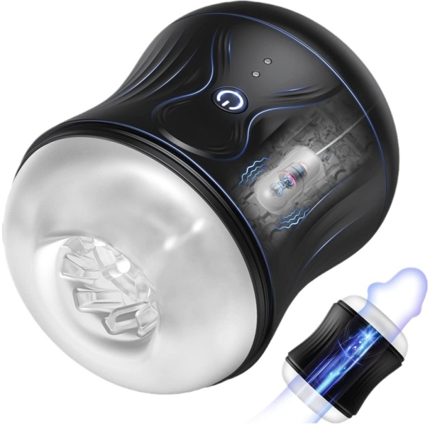 Electric Pocket Masturbator With 10 Vibration - Black - image 7