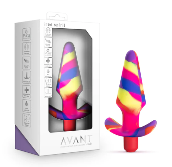 Avant Free Spirit Scarlet 5-Inch Vibrating Anal Plug-WeLovePlugs