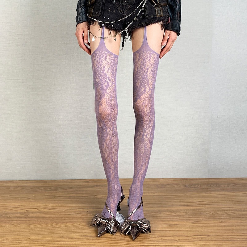 Bold & Beautiful Stocking – Suspender Fishnet Tights with Attitude-WeLovePlugs