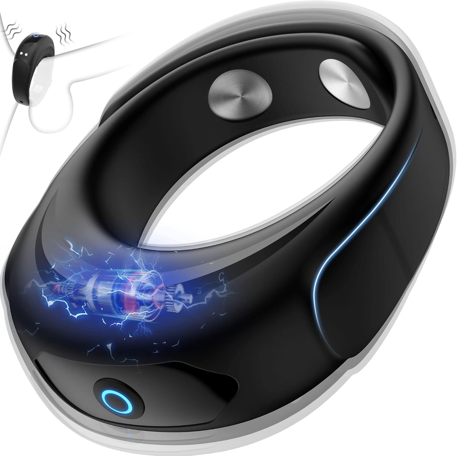 Electric Cock Ring (Delay 10 Vibration Modes+Clitoris Stimulation)-WeLovePlugs