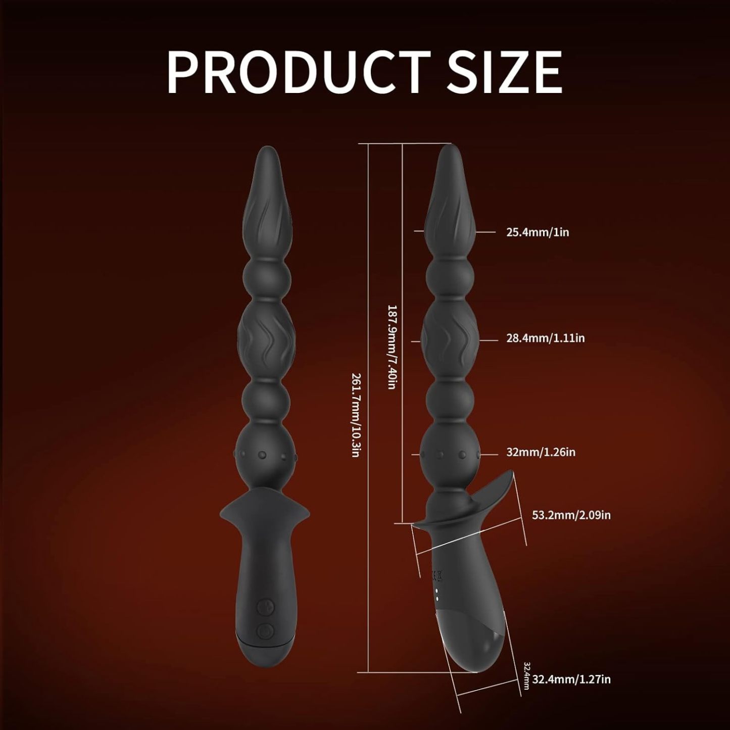 Triple Motor Anal Vibrator – 10 Speed