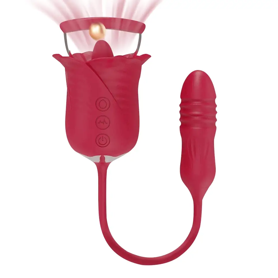 Womens Rose Toy With 10 Tail Thrusting Modes - image 3