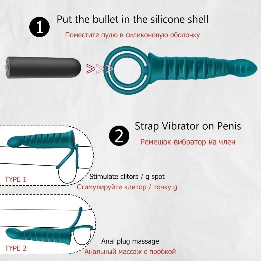 EndureX – Stamina Enhancing Vibrating Cock Ring with Dildo