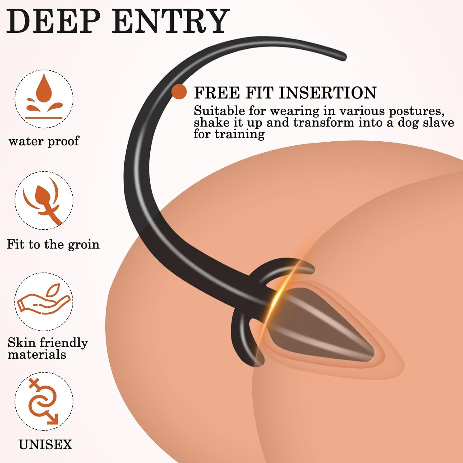 Puppy Pig Extra Long Tail Butt Plug-WeLovePlugs