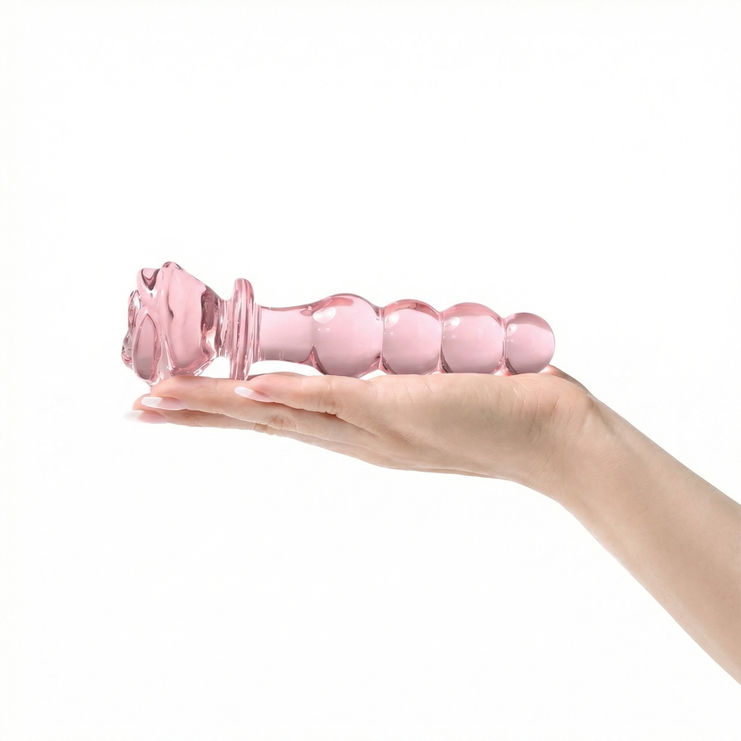 Pink Rose Glass Dildo - image 10