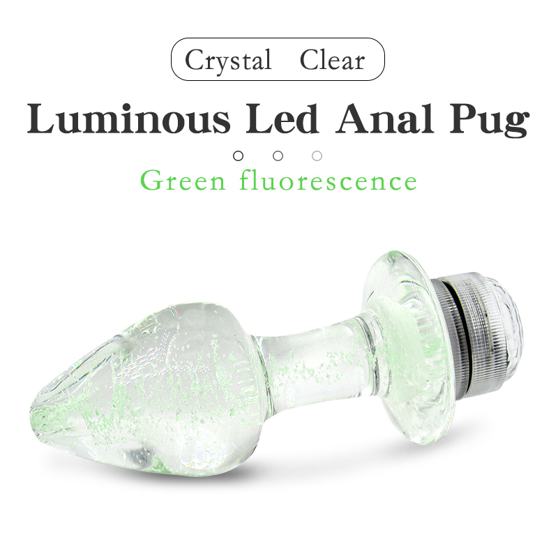 Remote Control Led Crystal Anal Butt Plug