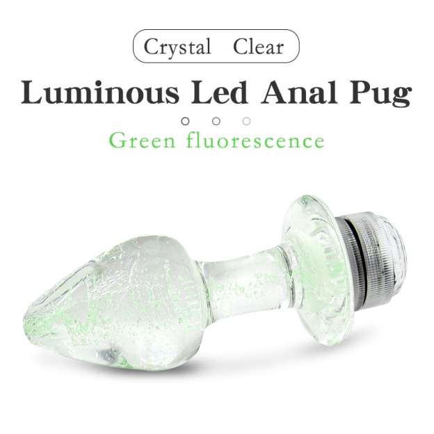 Remote Control Led Crystal Anal Butt Plug