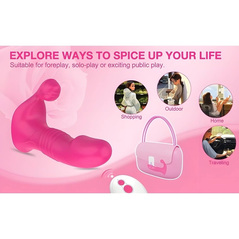 PetalPulse - Rose-Shaped Clit Sucking Toy with 10 Licking & Vibration Modes-WeLovePlugs