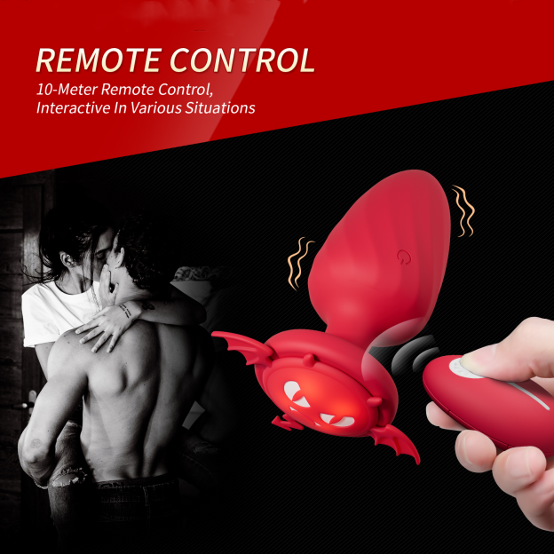 Nebula Remote Control Light Up Anal Butt Plug-WeLovePlugs