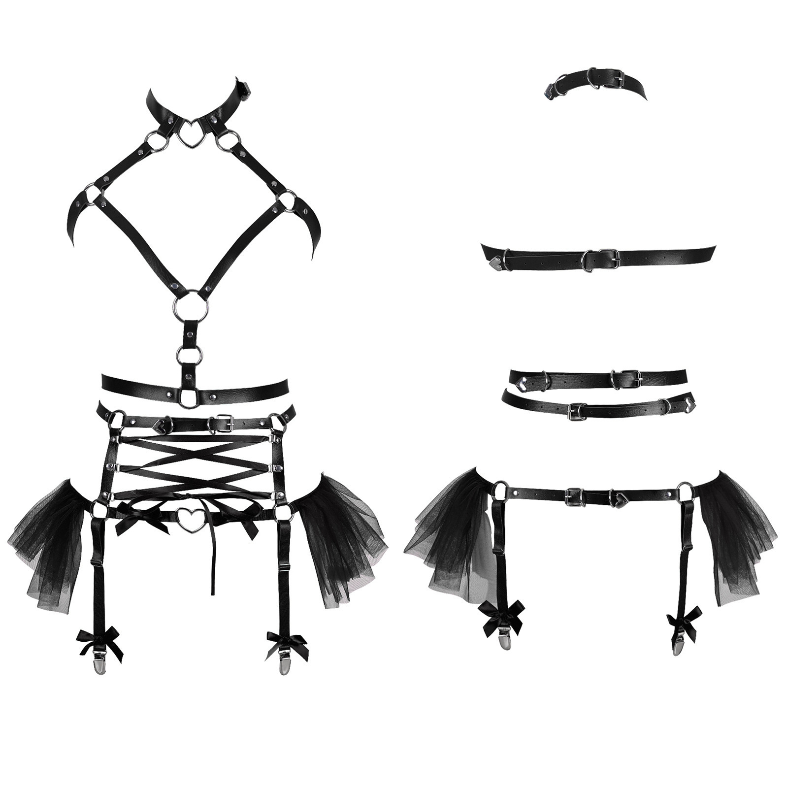 Halloween Rebel Corset Harness Lingerie-WeLovePlugs