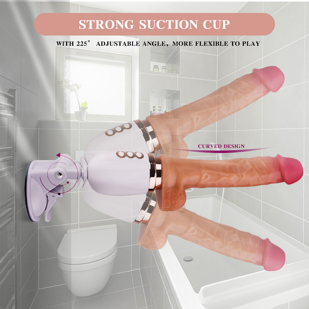 Auto Thrusting Dildo with Remote – 10 Vibration & 3 Pulsation Modes, Hands-Free Fucking Machine-WeLovePlugs