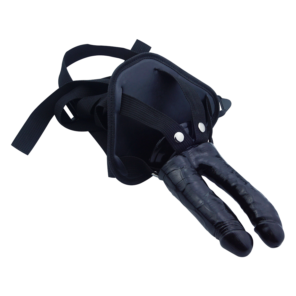 Realistic Suction Cup Double End Strap On Dildo – Wearable & Hands-Free