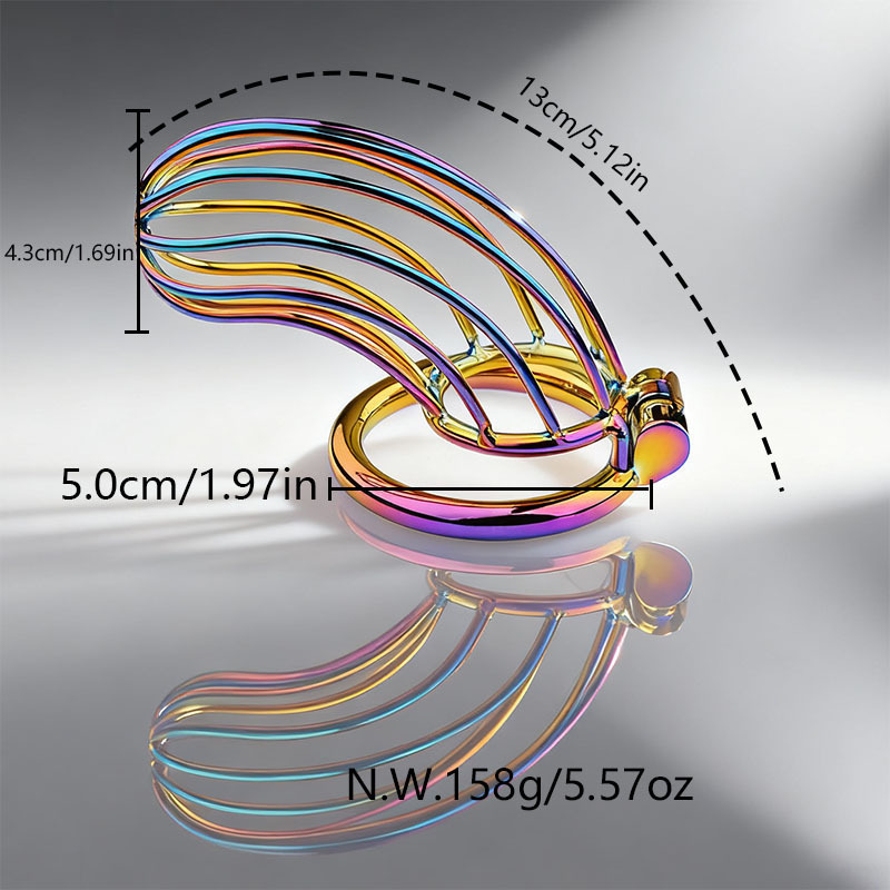 Rainbow Banana Cock Ring - 1.97'' - image 2