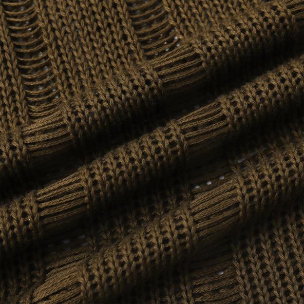 Micro Sheer Cutout Stretch Sweater - image 7