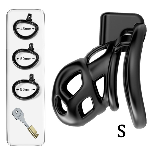 Black Cobra Slave Chastity Cage-WeLovePlugs