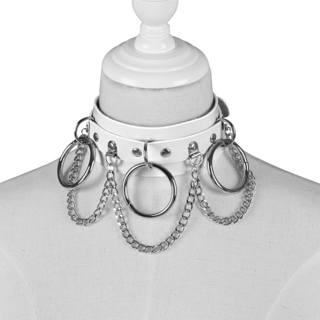 Unisex Punk PU Leather Rock SM Choker-WeLovePlugs