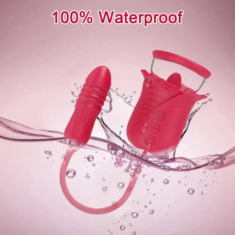 Womens Rose Toy With 10 Tail Thrusting Modes - image 2