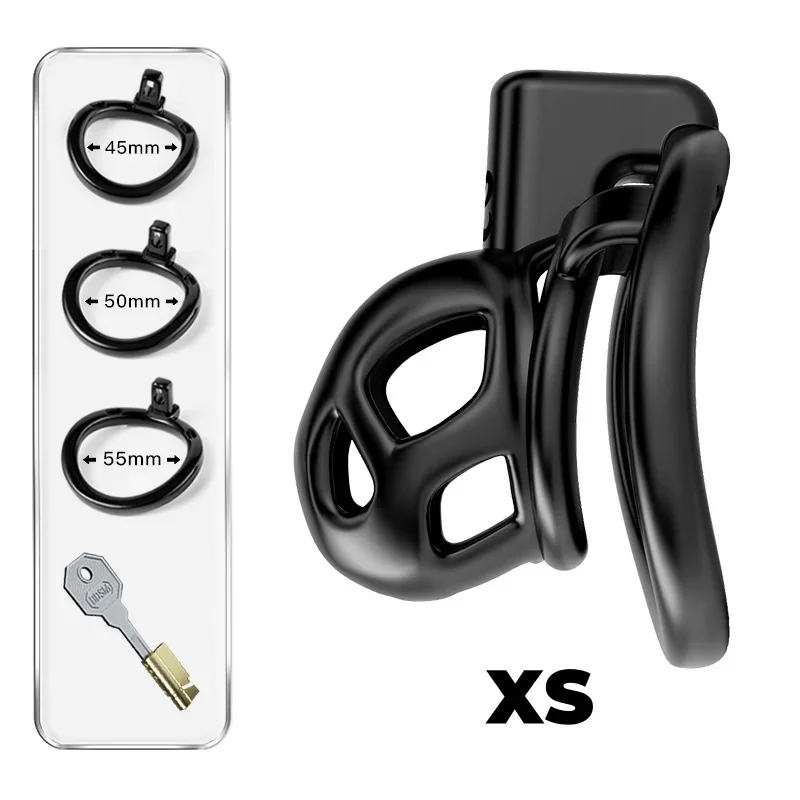 Black Cobra Slave Chastity Cage-WeLovePlugs