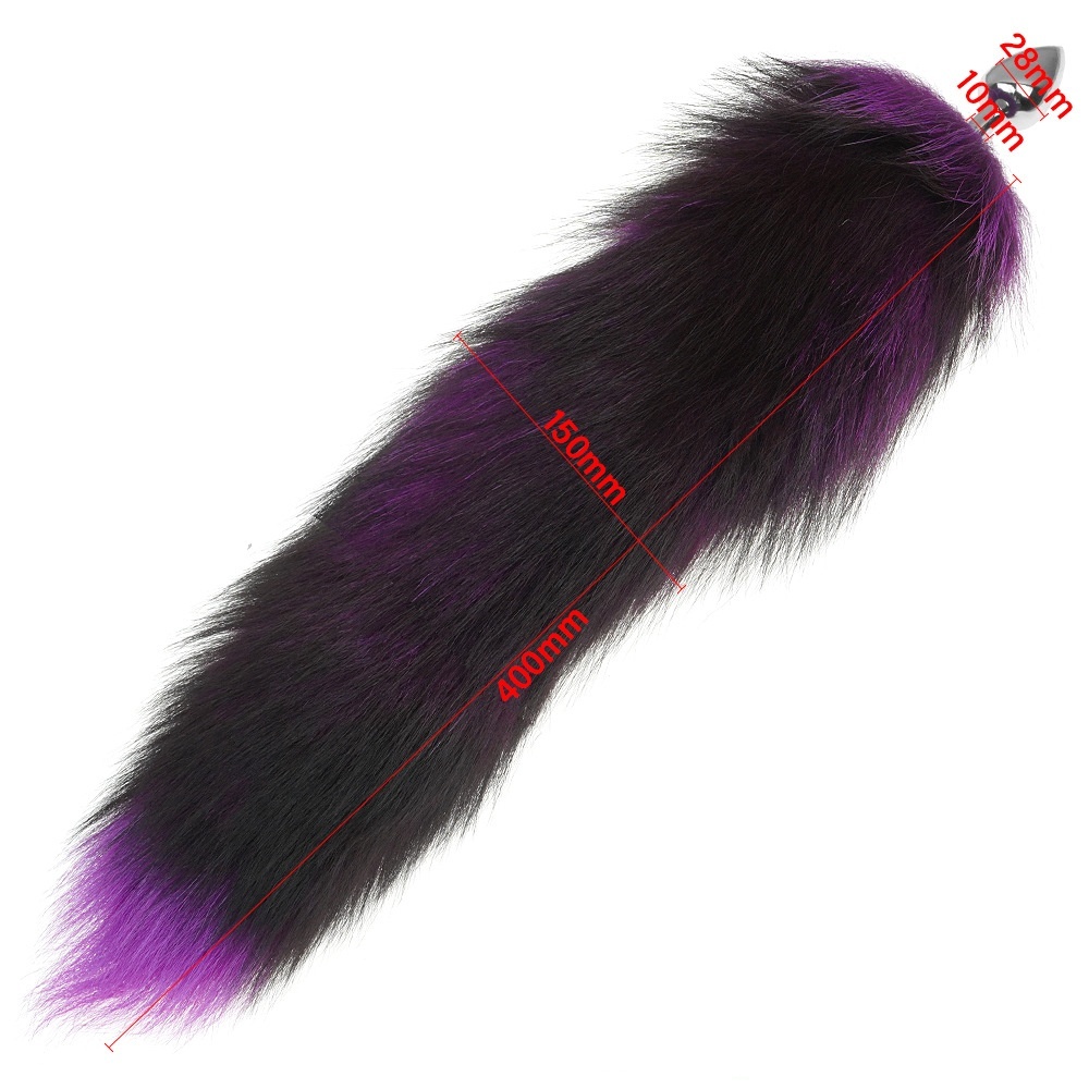 15.75'' Extra-Fluffy Fox Tail Butt Plug - image 2