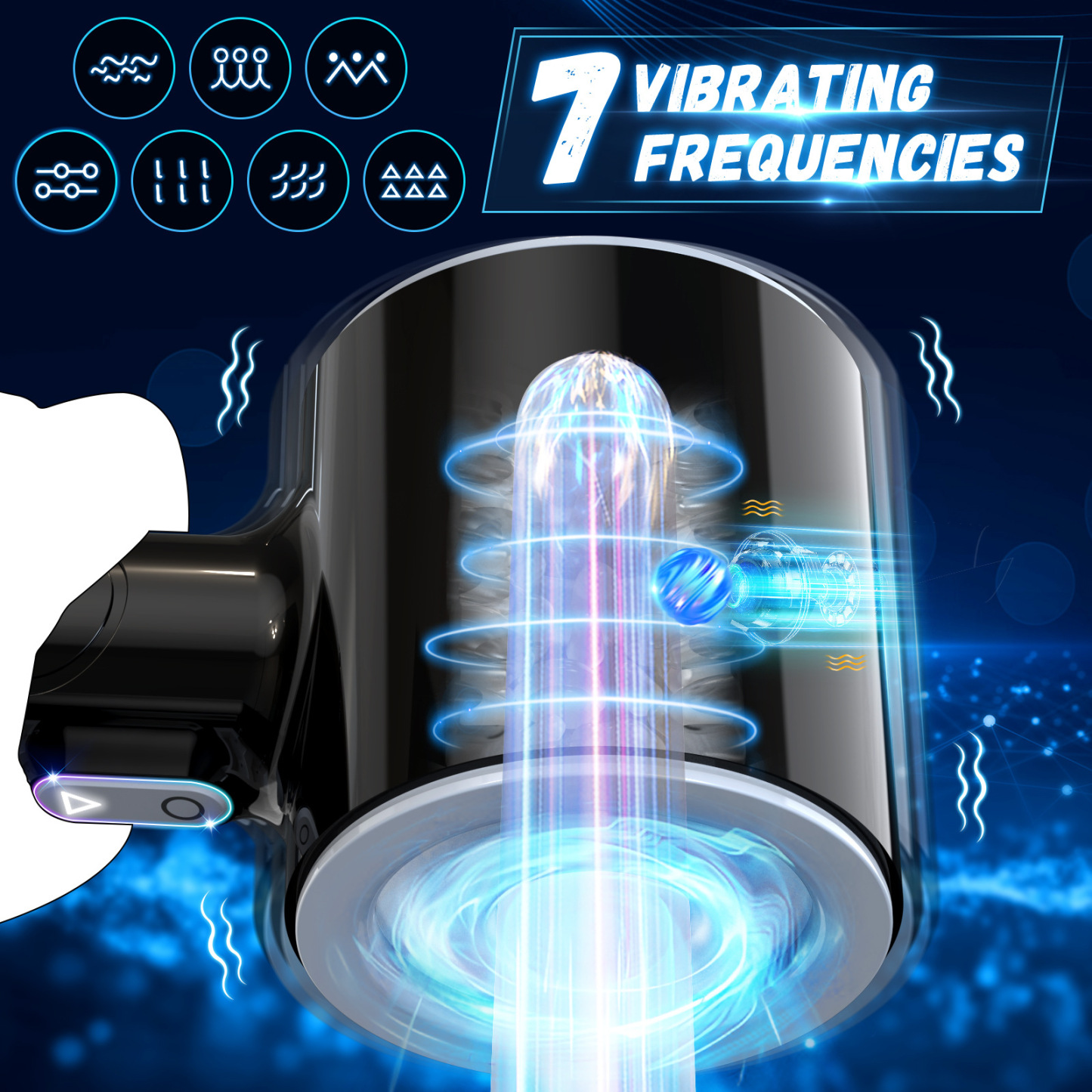 Automatic Thrusting Male Blowjob Open-ended Massager-WeLovePlugs