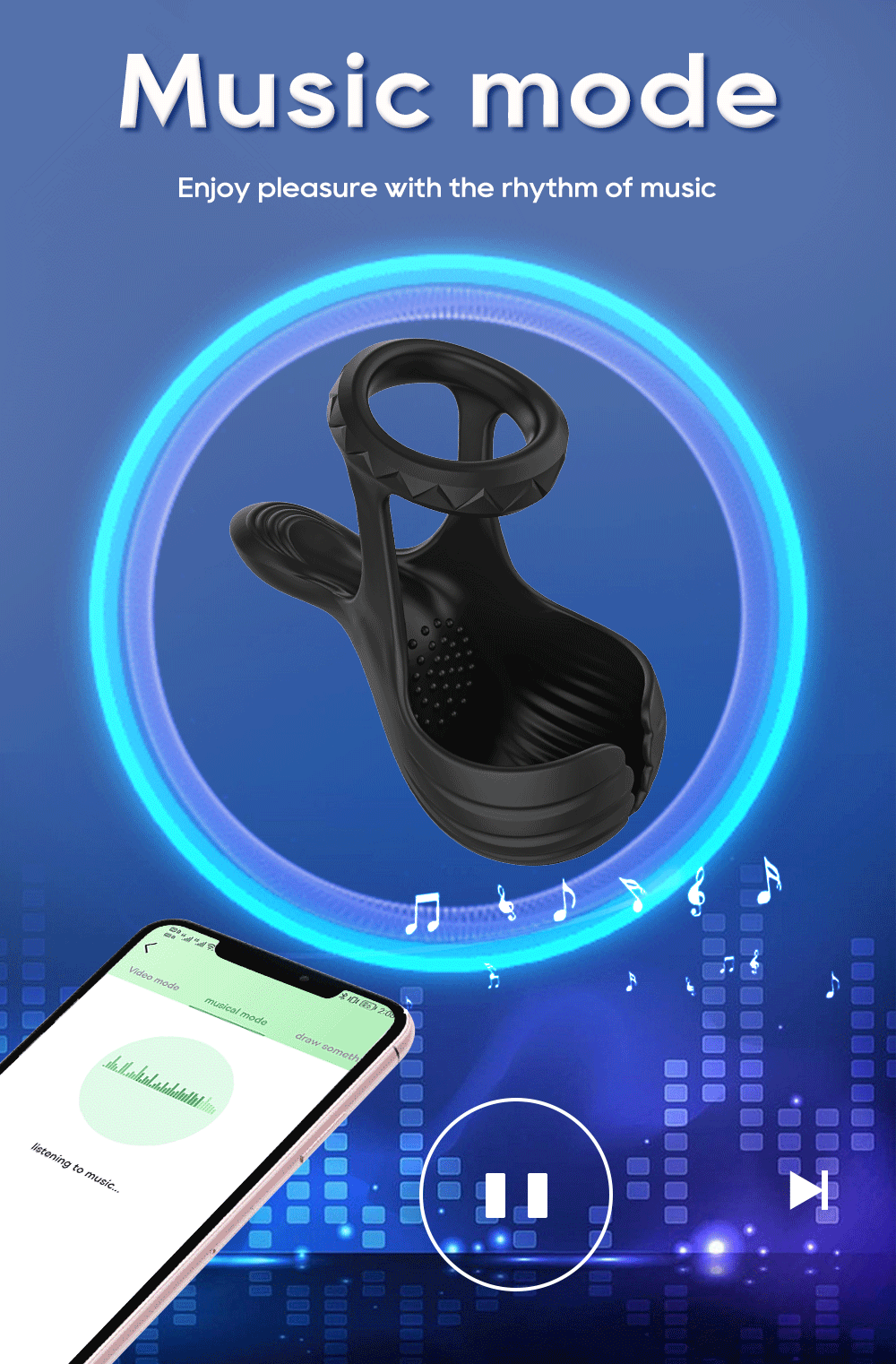 Vibrating Cock Ring - APP Control -WeLovePlugs