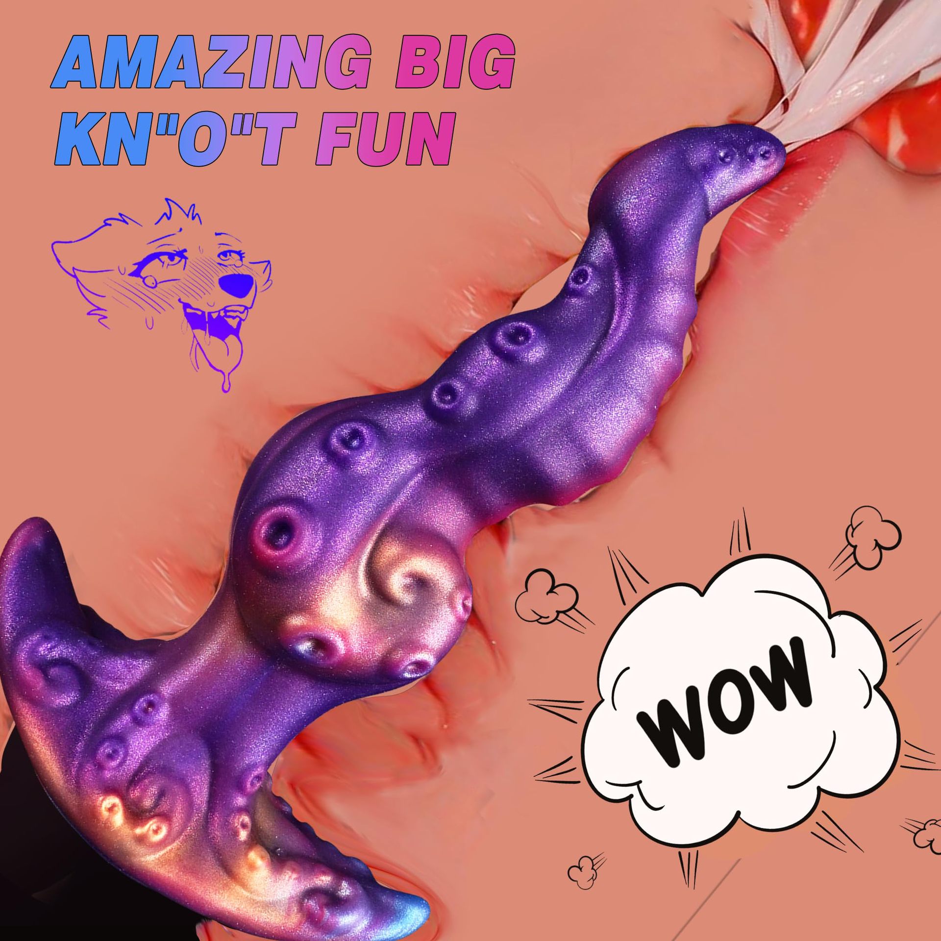 Iridescent XenoFlex Textured Butt Plug - image 4
