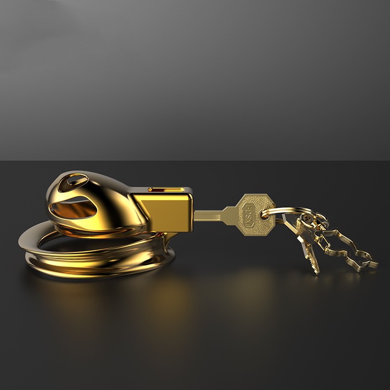Sissy Gold Chastity Cage -WeLovePlugs
