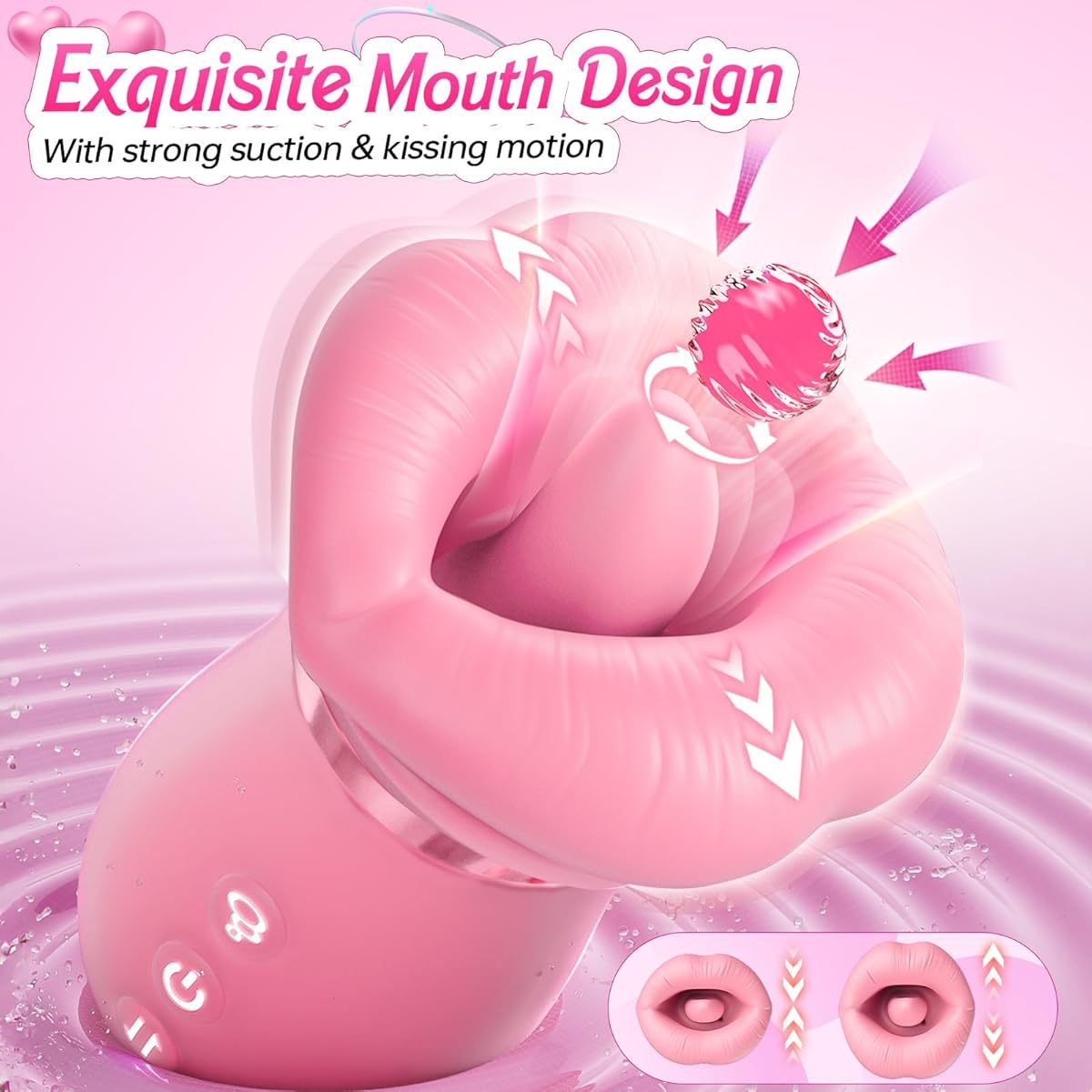 Exquisite Rose Kissing Vibrator-WeLovePlugs