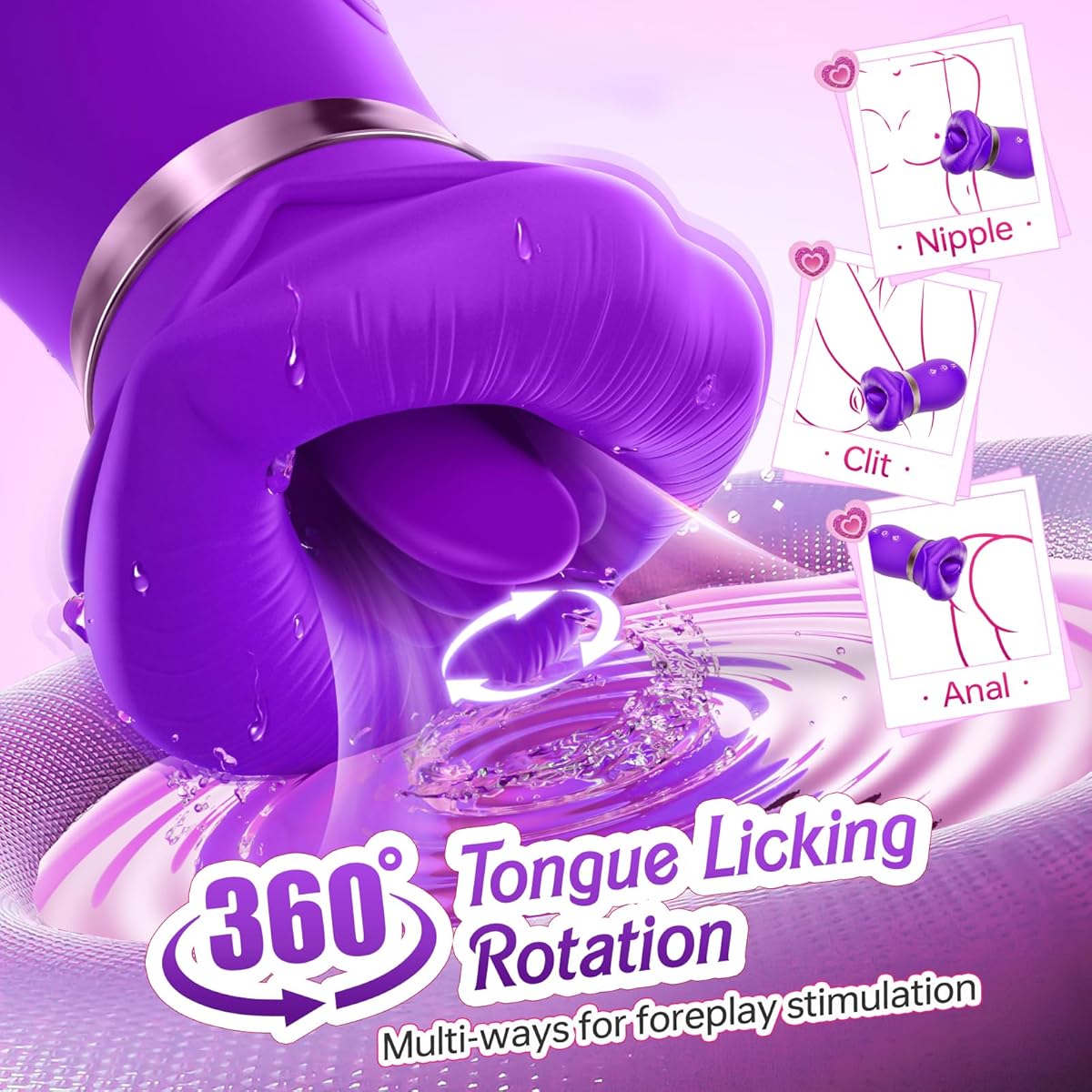 Exquisite Rose Kissing Vibrator-WeLovePlugs