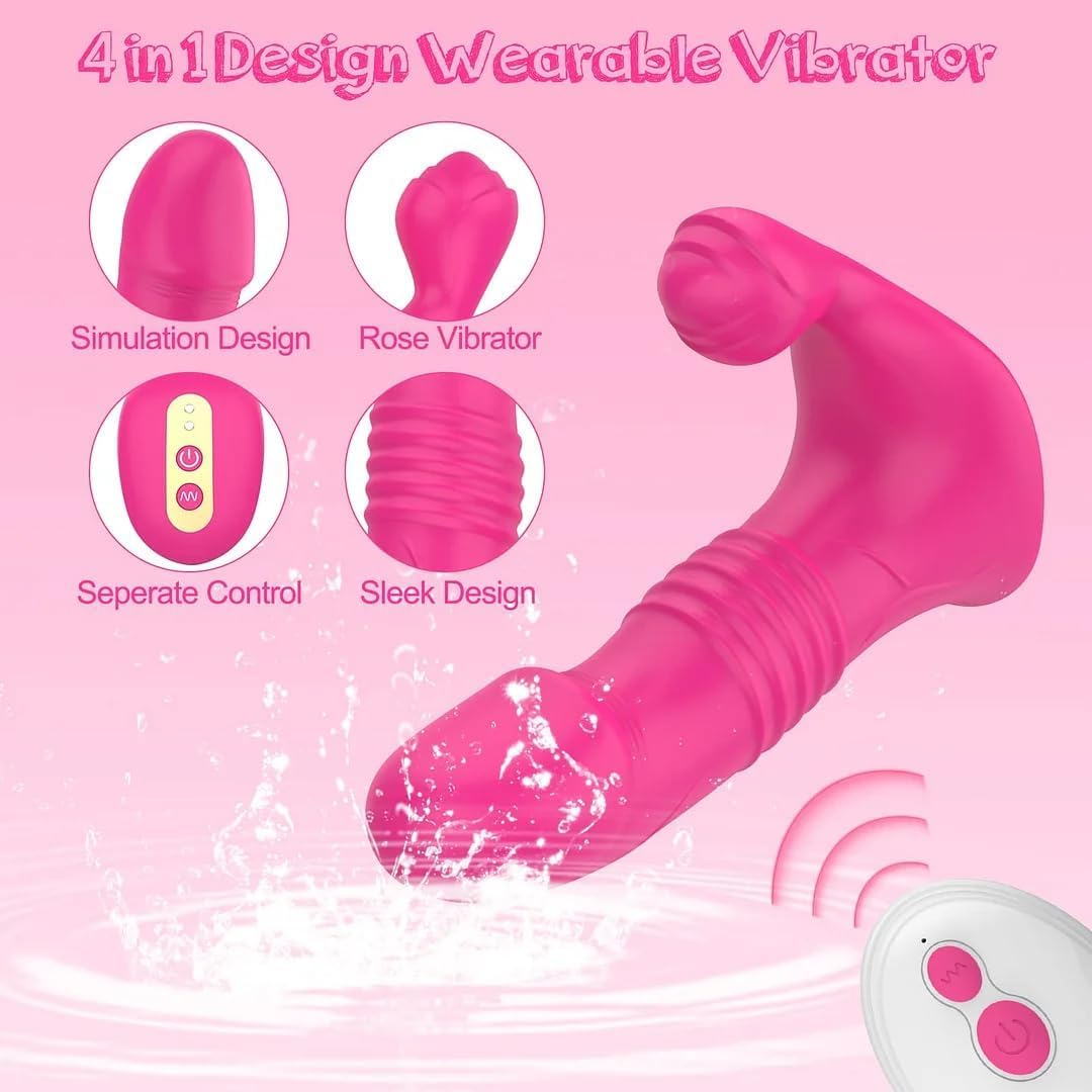 PetalPulse - Rose-Shaped Clit Sucking Toy with 10 Licking & Vibration Modes-WeLovePlugs