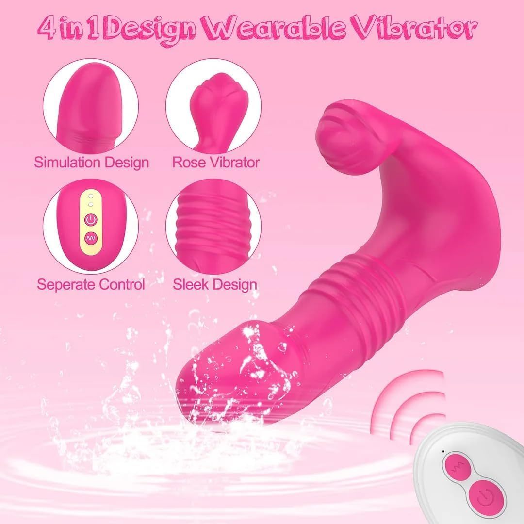 PetalPulse - Rose-Shaped Clit Sucking Toy with 10 Licking & Vibration Modes-WeLovePlugs