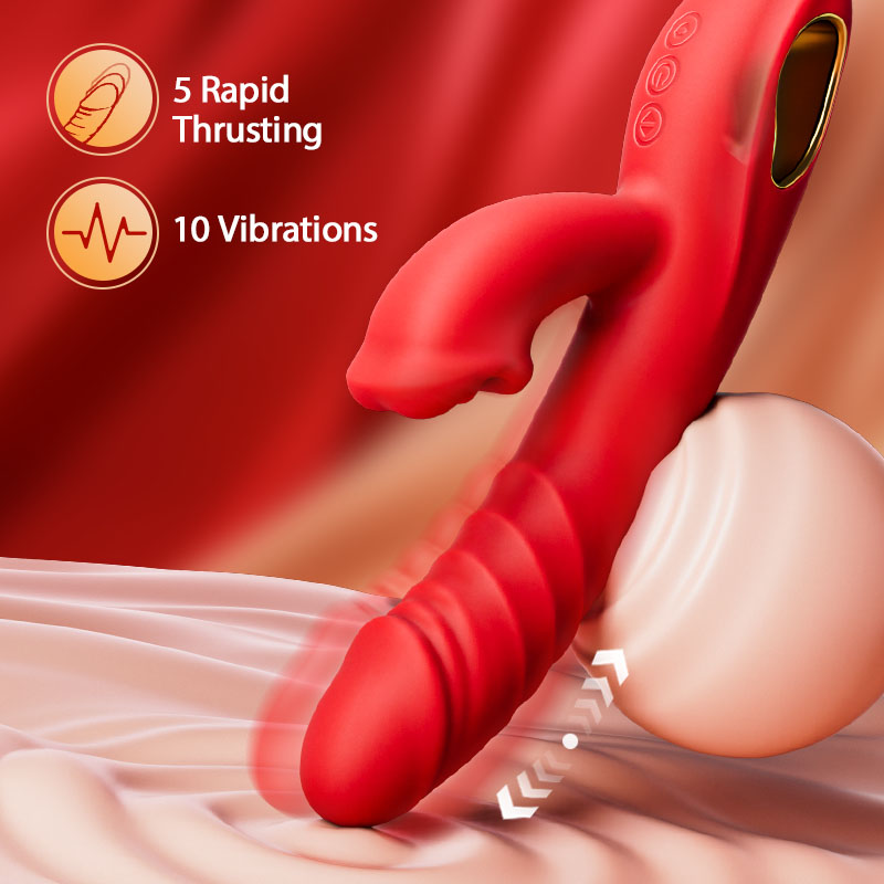LickWave - 4 In 1 Thrusting & Licking Biting G-spot Vibrator - image 1