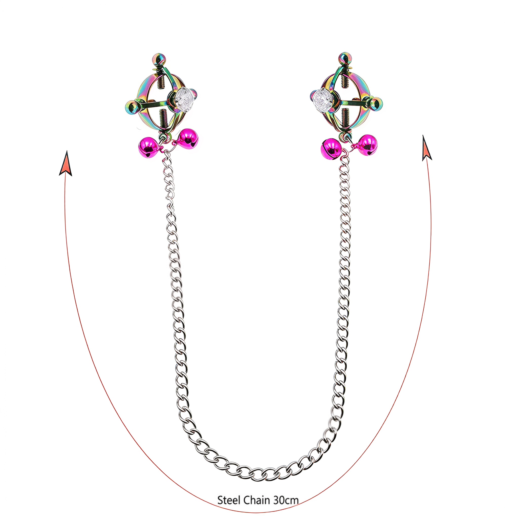 Metal Nipple Clamps With Jewerly - image 9