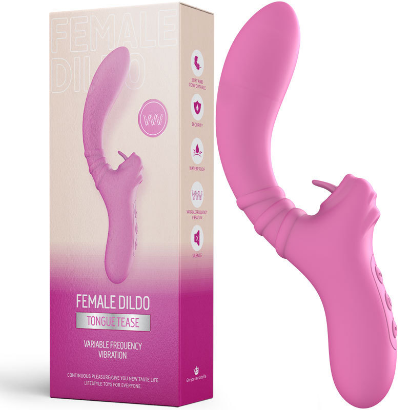 PulseLick Dual Stimulation Vibrator - Purple - image 4